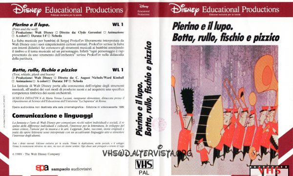 Disney Educational Productions – Pierino e il lupo. Botta, rullo, fischio e pizzico