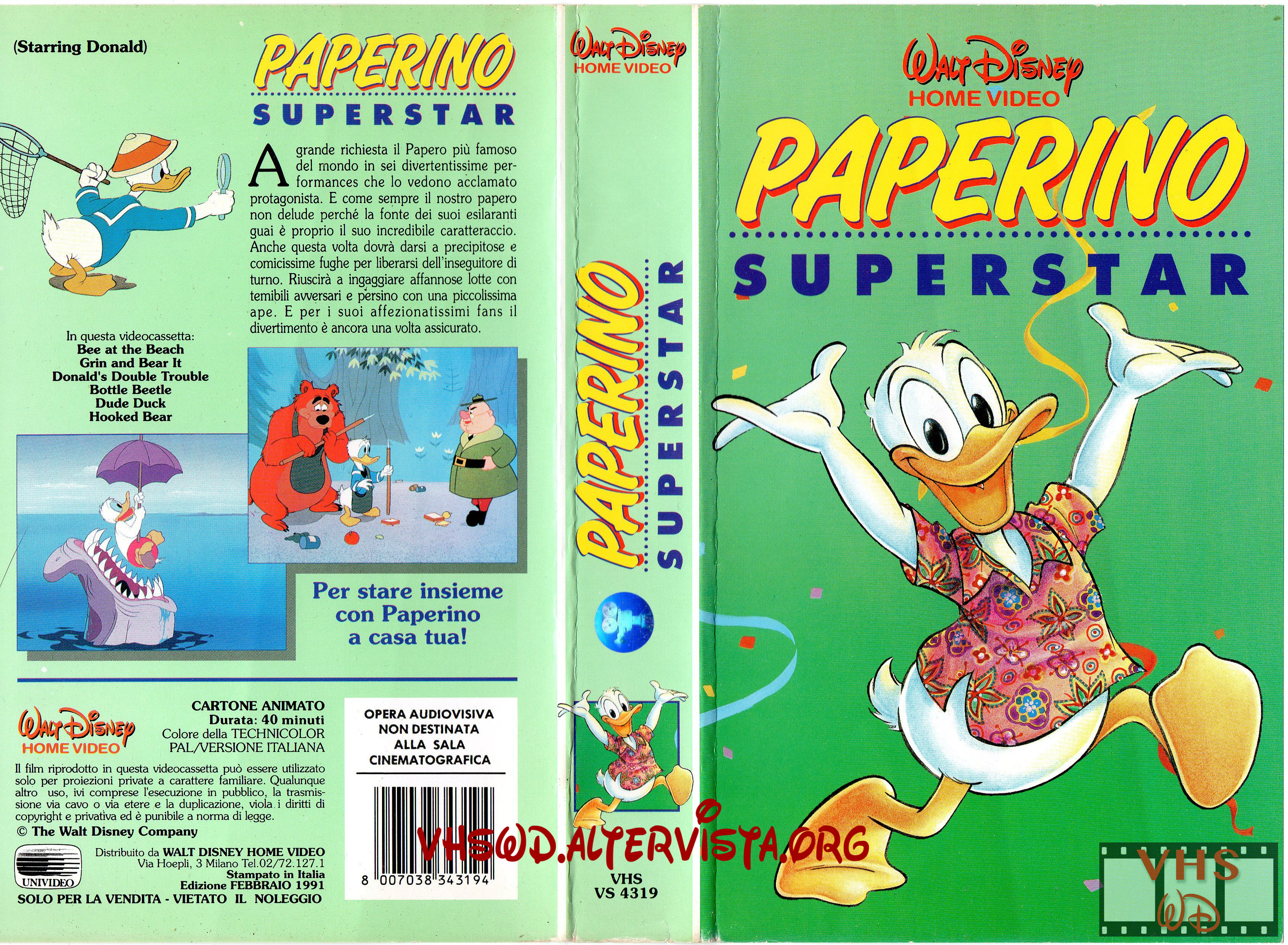 Paperino superstar | VHS Walt Disney